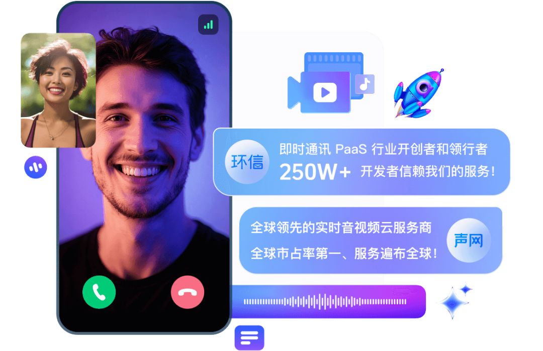 环信IM+声网RTC,赋能各行业沟通新生态 环信IM+声网RTC,赋能各行业沟通新生态